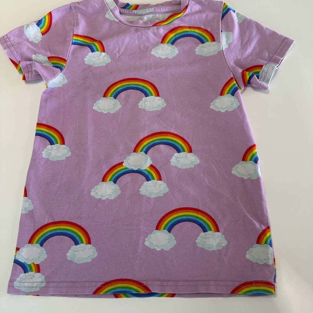 Romey Loves Lulu Rainbow Cloud Short Sleeve Tee